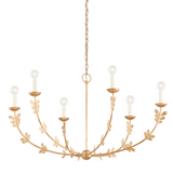 Florian Chandelier By Troy Lighting, Size: Medium, Finish: Vintage Gold Leaf
