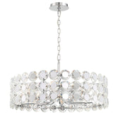 Perrene Drum Chandelier By Eurofase, Size: Large