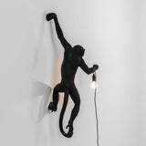 The Monkey Lamp Hanging Version Left By Seletti, Finish: Black