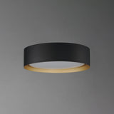 Echo LED Flush Mount By ET2, Size: Medium, Finish: Black / Gold