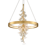 Jasmine Chandelier By Corbett, Finish: Gold Leaf