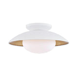 Cadence Semi-flush Ceiling Light by Mitzi, Finish: Black Lustro/Gold Leaf Combo-Mitzi, White Lustro/Gold Leaf Combo-Mitzi, Size: Small, Medium, Large, | Casa Di Luce Lighting