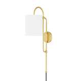 Caroline Wall Sconce By Mitzi - Aged Brass