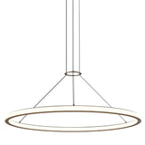 Luna Round LED Pendant By Sonneman Lighting, Size: Medium, Finish: Satin Black