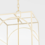 Addison Pendant By Mitzi, Finish: Aged Brass / Textured Black, Size: Small