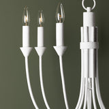 Cate Chandelier By Troy Lighting, Size: Small, Finish: Gesso White