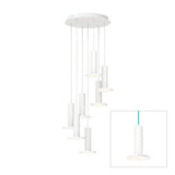 Cielo Multilight Chandelier by Pablo, Finish: White/Turquoise Cord, Number of Lights: 7 lights, | Casa Di Luce Lighting