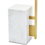 Klee 70 Floor Lamp by Tech Lighting, Finish: Nightshade Black, Polishd Nickel/Marble-Tech Lighting, Natural Brass/White Marble-Tech Lighting, , | Casa Di Luce Lighting