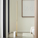 Klee 70 Floor Lamp by Tech Lighting, Finish: Nightshade Black, Polishd Nickel/Marble-Tech Lighting, Natural Brass/White Marble-Tech Lighting, , | Casa Di Luce Lighting