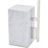 Klee 70 Floor Lamp by Tech Lighting, Finish: Nightshade Black, Polishd Nickel/Marble-Tech Lighting, Natural Brass/White Marble-Tech Lighting, , | Casa Di Luce Lighting