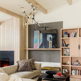 Celesse Chandelier by Hubbardton Forge, Finish: White, Bronze, Dark Smoke-Hubbardton Forge, Black, Oil Rubbed Bronze, Natural Iron-Hubbardton Forge, Vintage Platinum-Hubbardton Forge, Soft Gold-Hubbardton Forge, Sterling-Hubbardton Forge, Modern Brass, Ink, Accent Finish: Vintage Platinum, Soft Gold, Sterling, | Casa Di Luce Lighting