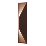 Bronze Prisma Indoor/Outdoor Tall LED Wall Sconce by Sonneman Lighting