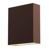 Flat Box Indoor-Outdoor LED Wall Sconce by Sonneman, Finish: Bronze, , | Casa Di Luce Lighting