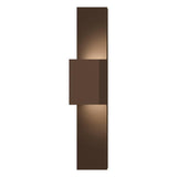 Flat Box Up-Down Indoor-Outdoor LED Panel Wall Sconce by Sonneman, Finish: Bronze, Grey, White, , | Casa Di Luce Lighting