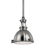 Massena Pendant by Hudson Valley, Finish: Nickel Satin, Size: Small, | Casa Di Luce Lighting