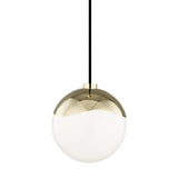 Ella Pendant by Mitzi, Finish: Brass Polished, Nickel Polished, Polished Copper-Mitzi, Size: Small, Large, | Casa Di Luce Lighting