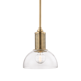 Halcyon Pendant by Hudson Valley, Finish: Brass Aged, Nickel Polished, Old Bronze-Mitzi, Size: Small, Large, | Casa Di Luce Lighting