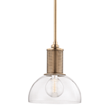 Halcyon Pendant by Hudson Valley, Finish: Brass Aged, Nickel Polished, Old Bronze-Mitzi, Size: Small, Large, | Casa Di Luce Lighting