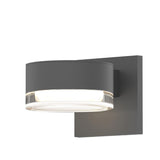 Reals Downlight Outdoor LED Wall Sconce Plate Cap with Clear Lens by Sonneman Lighting