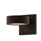 Bronze Reals Downlight Outdoor LED Wall Sconce Plate Cap with Plate Lens by Sonneman Lighting