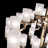 Artu Chandelier by Italamp, Finish: Brushed Chrome, Gold Nickel, , | Casa Di Luce Lighting