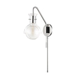 Riley Glass Swing Arm Wall Sconce - Casa Di Luce