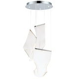 Rinkle Multi-Light Chandelier By ET2, Finish: Polished Chrome