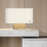 Belmont Table Lamp By Pablo, Finish: White Oak