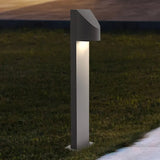 Shear LED Bollard By Sonneman Lighting, Finish: Textured Gray, Size: Medium