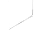Thin-Line LED Pendant By Sonneman Lighting, Size: Large, Finish: Bright Satin Aluminum
