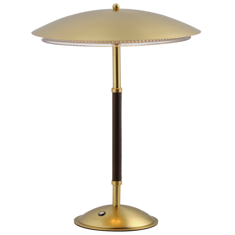 Prismatic Table Lamp, Finish: Natural Aged Brass