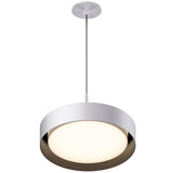 Echo LED Pendant By ET2, Size: Medium, Finish: White / Black