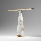 Brushed Light Gold Traccia Table Lamp by Italamp