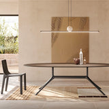 Matt Black Regolo Suspension in Dining Room