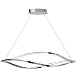 Meridian LED Linear Suspension by Kichler, Finish: Chrome, Size: Large, | Casa Di Luce Lighting