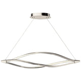 Meridian LED Linear Suspension by Kichler, Finish: Chrome, Nickel Brushed, Size: Small, Large, | Casa Di Luce Lighting
