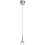 Kabru LED Mini Pendant by Kichler, Finish: Nickel Brushed, , | Casa Di Luce Lighting