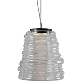 Bibendum Suspension by Karman, Color: White, Clear, Light Option: E12, LED, E26, Size: Small, Medium, Large | Casa Di Luce Lighting