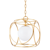 Claire Pendant Light By Mitzi - Vintage Gold Leaf