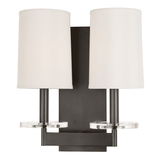Chelsea Wall Sconce by Hudson Valley, Finish: Nickel Polished, Old Bronze-Mitzi, Number of Lights: 1, 2, | Casa Di Luce Lighting