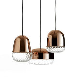 Balloton Pendant by MM Lampadari, Color: Balloton, Smoked Balloton, Smooth Glass, Finish: Brass Polished, Matt Black, Glossy Copper, Matt White-Axo Light, Size: Mini, Medium | Casa Di Luce Lighting