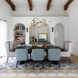 Celesse Chandelier by Hubbardton Forge, Finish: White, Bronze, Dark Smoke-Hubbardton Forge, Black, Oil Rubbed Bronze, Natural Iron-Hubbardton Forge, Vintage Platinum-Hubbardton Forge, Soft Gold-Hubbardton Forge, Sterling-Hubbardton Forge, Modern Brass, Ink, Accent Finish: Vintage Platinum, Soft Gold, Sterling, | Casa Di Luce Lighting