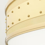 Gaines Flushmount by Hudson Valley, Finish: Brass Aged, Nickel Polished, Aged Old Bronze-Hudson Valley, Historic Nickel-Hudson Valley, Size: Small, Large, | Casa Di Luce Lighting