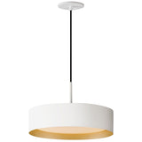 Echo LED Pendant By ET2, Size: Medium, Finish: White / Gold