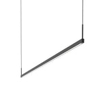 Thin-Line LED Pendant By Sonneman Lighting, Size: Large, Finish: Satin Black