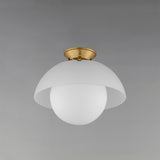 Domain Semi Flush Mount By Studio M, Finish: Natural Aged Brass