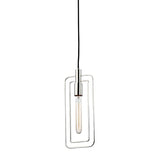 Masonville Rectangular Pendant by Hudson Valley, Finish: Nickel Polished, , | Casa Di Luce Lighting
