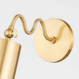 Bea Wall Sconce By Mitzi - Aged Brass Closer View