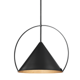 Mari Pendant By Troy Lighting, Size: Large, Finish: Gold Leaf / Soft Black