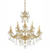 Milano 5682 Chandelier by Schonbek, Finish: Gold Heirloom-Schonbek, Gold Etruscan-Schonbek, Gold French -Schonbek, Gold Parchment-Schonbek, Silver Antique-Schonbek, Parchment Bronze-Schonbek, Bronze Heirloom-Schonbek, Silver Roman-Schonbek, Bronze Florentine-Schonbek, Gild Midnight-Schonbek, Crystal Color: Optic Crystal-Schonbek, Crystal-Schonbek, Golden Shadow-Schonbek, Silver Shadow-Schonbek, Golden Teak-Schonbek, | Casa Di Luce Lighting